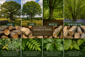 British and European Barbecue Wood: Oak, Ash, Hornbeam