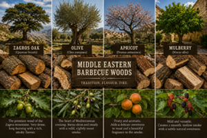 Middle Eastern Barbecue Wood: Olive, Oak, Apricot