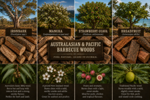 Australian and Pacific Barbecue Wood: Ironbark, Manuka